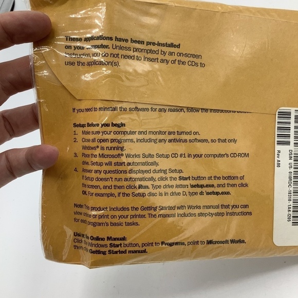 NEW Old Stock Microsoft Works Suite 2001 Encarta Set of 6 CDs SEALED - Picture 5 of 9